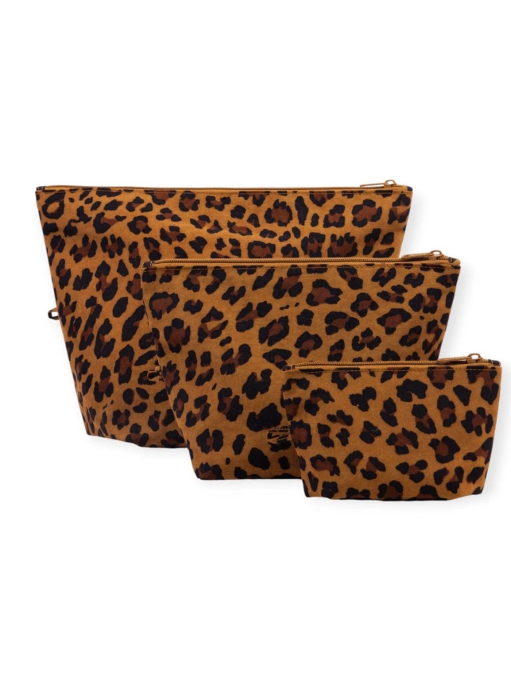 Baggu Leopard Go Pouch Set